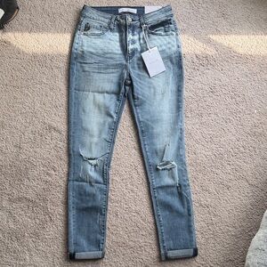 KanCan Light Blue Distressed Skinny Jeans